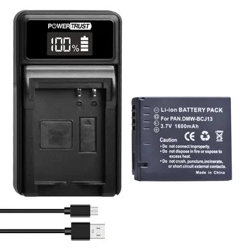 POWERTRUST Baterija / Polnilnik USB združljiv z BP-DC10/E/U za Leica D-LUX 5,D-LUX 6