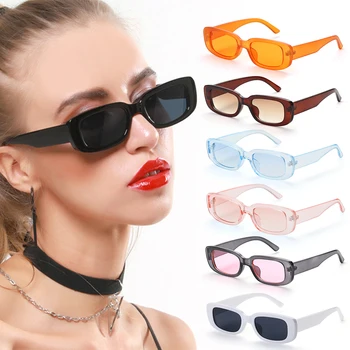 2021 Retro Kvadratnih sončna Očala Luksuzna Potovanja Majhen Pravokotnik sončna Očala Moški Ženske Letnik UV-400 Zaščita Plaži Očala