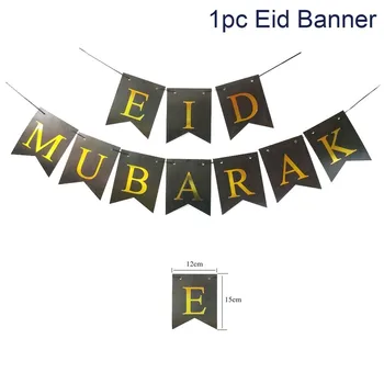 1Set Eid al Fitr Banner Ramadana Stranka Zastavo Vleče Zastavo Ramadana Eid Mubarak Festival Stranka Banner Eid Mubarak Dekoracijo 2023