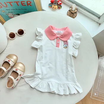 2023 korejska Različica Deklice Poletno Obleko brez Rokavov Baby otroška Bombaž Princesa Obleko Otroška oblačila