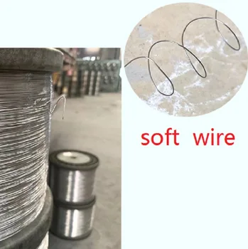 0.06-1,2 MM 5-200 M 316 nerjavnega jekla žica ultra-fine soft odporna proti koroziji Posamezen sklop kabla zavezujoče zaviti