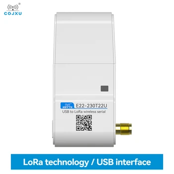 SX1262 LoRa Modul 230MHz USB Vmesnik COJXU E22-230T22U 22dBm DIP Brezžični Modul Z Anteno na Dolge razdalje, 5KM RSSI LBT