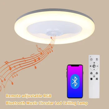 28W Sodobne Stropne Svetilke RGBCW Smart LED Luči 220V APLIKACIJO Bluetooth Glasbe Glas za Spalnice Domačo Razsvetljavo Dekor Oddaljeni Contro