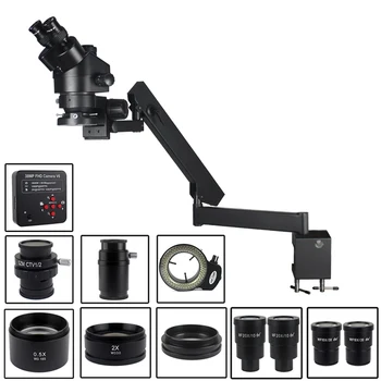 3,5 X 7X 45X 90X 38MP HDMI USB Video Kamero Izražanju Roko Steber Objemka Simul-Osrednja Industrijske Trinocular Stereo Mikroskop