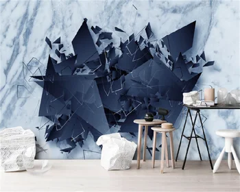 Nordijska sodobno minimalistično tri-dimenzionalni geometrijski dnevno sobo, spalnico, TV, kavč v ozadju stene doma dekoracijo zidana ozadje