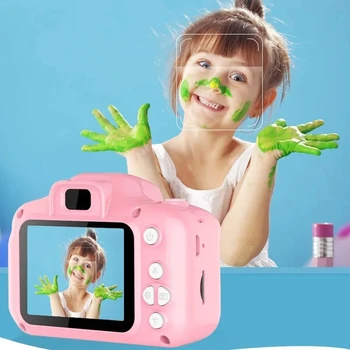 Otrok Kamera Mini Kamera 1080P HD Zaslon, Fotoaparat, Video Igrača 800W slikovnih pik Srčkan Fotograranje na Prostem Igrače, Darila