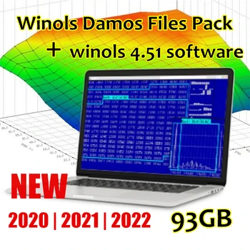 Winols 4.51 Programske opreme z 93GB WINOLS DAMOS Velik Arhiv Damos Mappacks VELIKI PAKET Paket Tuning Čip Zemljevidi Vsi podatki, zemljevidi datotek
