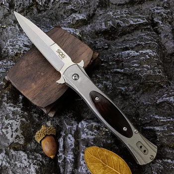 SOG AU. ZA Žep Zložljiva EOS Nož Rezilo iz Nerjavečega Jekla 440C Taktično Prostem Lov Preživetje Rezanje Sadja Nož