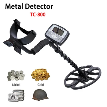 Strokovno TC-800 Underground Metal Detektor DD Tuljavo Nepremočljiva Zaklad Lovec Vse Kovinske Kopač Zlato Pinpointer Odkrivanje