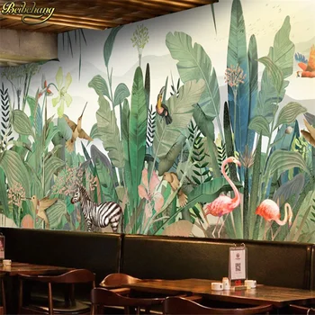 beibehang stene papirja Ročno poslikane jugovzhodne azije rastlin gozd cvet ptic, živali v ozadju stene po meri 3d ozadje, freska