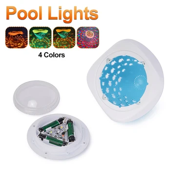 Plavajoči Svetlobe LED Bazen Svetloba Podvodno vodoodporna LED Solar Power Multi Barvne Ribe Vzorec Spreminjanje Vodne Drift Lučka