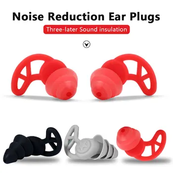 Mehke Silikonske Spalna Ušesni Čepi zvočna Izolacija Slišati Zaščito Čepi Anti-Hrup Plug za Potovanja Spanja, Zmanjšanje Hrupa Slušalka