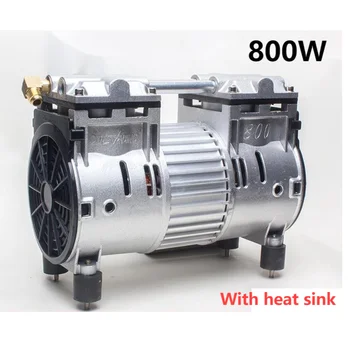 800W 60 L/min (za 0,7 mpa Tiho brez Olja Motorja, Črpalka Glavo Črpalka Glavo Zračni Kompresor Pribor Črpanje Z hladilnega telesa