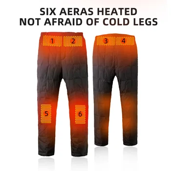 Zimski električni hlače toplo polnjenje moških in žensk električni hlače toplo polnjenje tople hlače električni hlače, nepremočljiva tople hlače