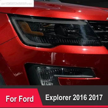 Za Ford Explorer 2016 2017 Pribor 2 Kos Avtomobilski Žarometi Zaščitno folijo Žaromet Obnovo Pregleden TPU Črno Nalepko