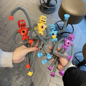 Prilagodljiv Upogljivi Številke Robot Igrače Otroci Fantje Smešno Tlaka Darilo Novost Žice Popačeni Deformacije Lutka Fidget igrače
