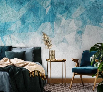 wellyu Meri velike freske moda doma za izboljšanje Nordijska minimalističen abstraktne linije geometrijske TV ozadju stene