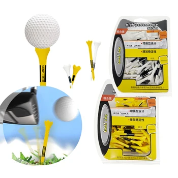 Golf Tees za Super-Tee 50Pcs/Box Vključujejo 69 mm 38 mm 2 Velikosti Krepitev Stabilnosti Hit Daljše Razdalje Prostem Za Golfist Žogo Golf Tee