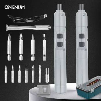 ONENUM Električni Izvijač, Nastavite 3,6 V Brezžično Električni izvijač USB Hitro Polnjenje Strokovno Popravilo Za iPhone PC Orodje Kit