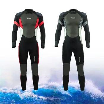 Novo Hisea Moški 3 mm SCR Surf Neopren Obleka za Celotno Telo, Elastičnost Snorkeling Swimmin Plaži Potapljaške obleke