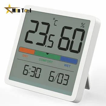 Digitalni LCD Hygrothermograph Termometer, Higrometer Domačem Okolju, Spremljanje Temperature in Vlažnosti Meter za Domačo Oskrbo Orodje