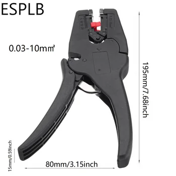 ESPLB 0.03-10 mm Žica Striptizeta Ravno Nos Izolacija Električnih Crimper Stripping Klešče za Self-Prilagajanje Ročno Orodje