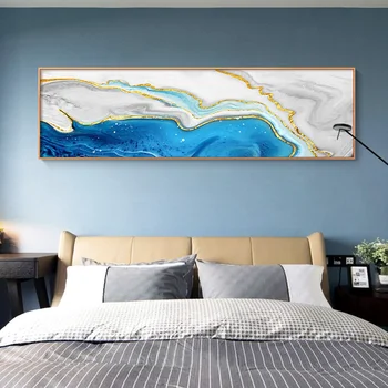 Povzetek Artic Ledenik platno slikarstvo plakati in tiskanje Edinstveno Modro tokov wall art slik, dnevna soba, Spalnica Doma dekor
