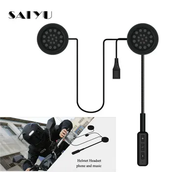 SAIYU Motoristična Čelada Slušalke Bluetooth Brezžične Čelada Prostoročno Zvočniki Glasbo, Slušalke za MP3, GPS Telefon