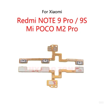 10PCS/Veliko Za Xiaomi Redmi OPOMBA 9 Pro 9S / Mi POCO M2 Pro Pocophone Gumb za Vklop Stikalo za Glasnost, Gumb za Izklop On / Off Flex Kabel