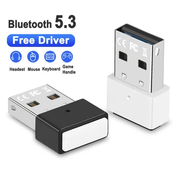 Bluetooth 5.3 Adapter za Ključ Brezžični USB Adapter Oddajnik za PC Win8.1/10/11 Tipkovnico Brezžično Miško Glasbe, Audio Adaptador
