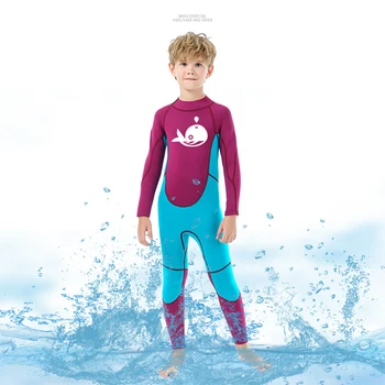 Dekleta Debele Kopalke Fantje Surf Neopren Obleka 2,5 mm za Podvodno Brezplačno Potapljaško Obleko Meduze Scuba Otroci Kopalke Kopalne Set